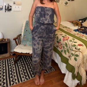 Stylish Gray Blue Jumpsuit